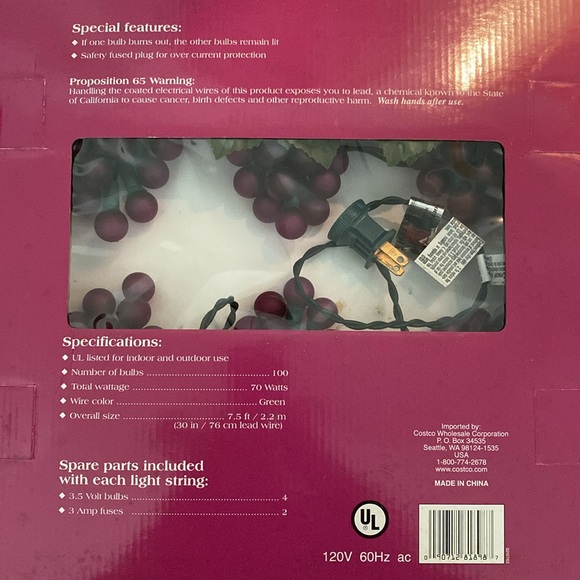 Grape string lights - Picture 2 of 2